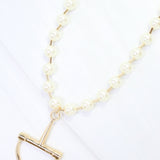 Carney Pearl Horsebit Necklace - Jessi Jayne Boutique