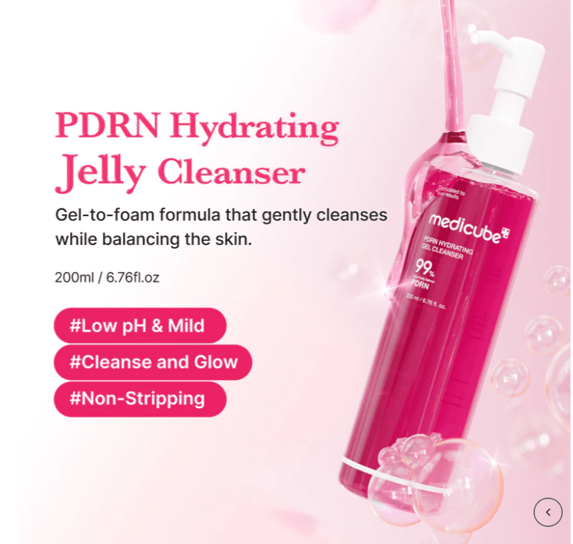 MEDICUBE PDRN Pink Gel Hydrating Cleanser - Jessi Jayne Boutique