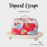Waterproof Cosmetic Case Make up Bag Tropical Escape - Jessi Jayne Boutique