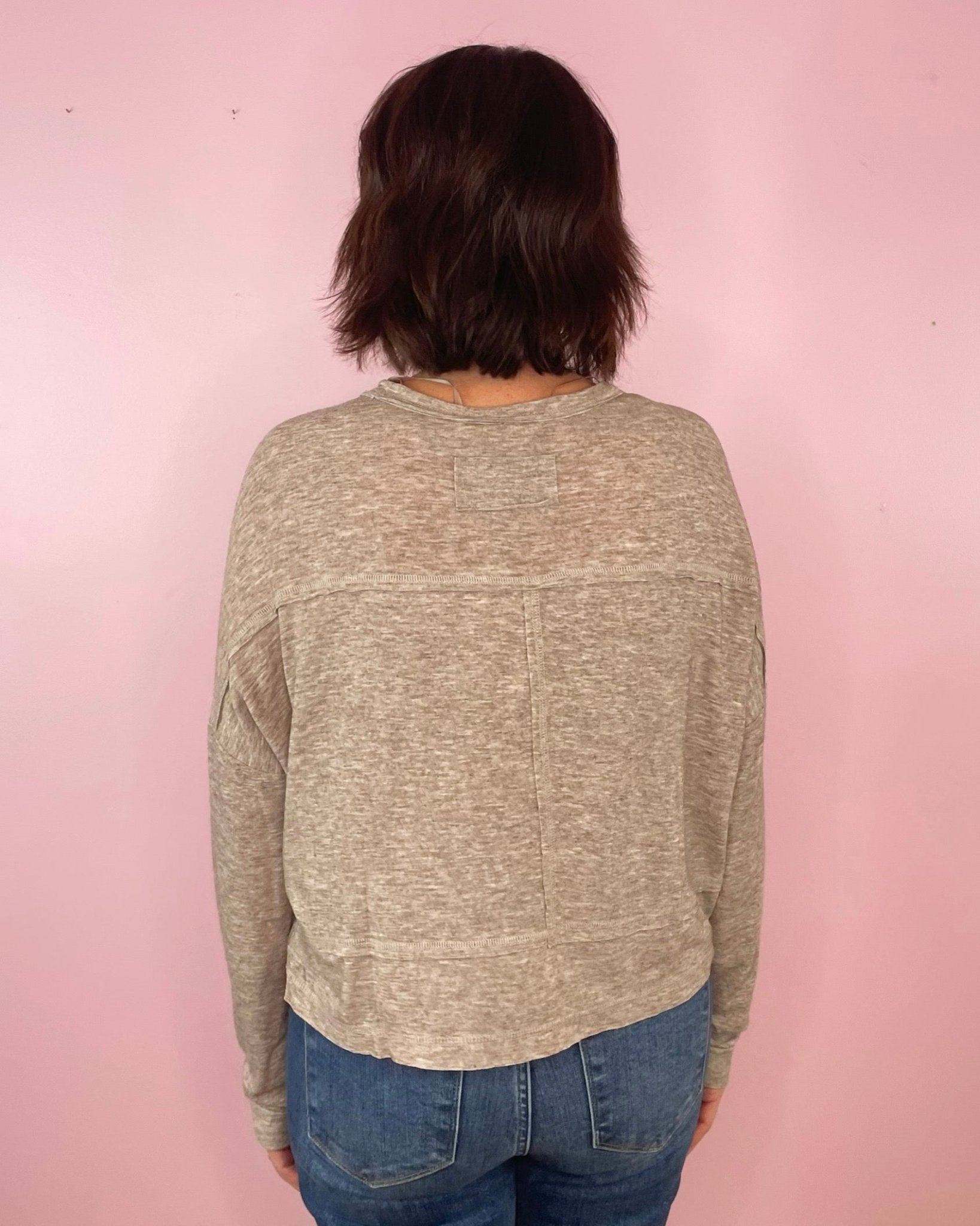 Carry On Casual Mocha Top - Jessi Jayne Boutique