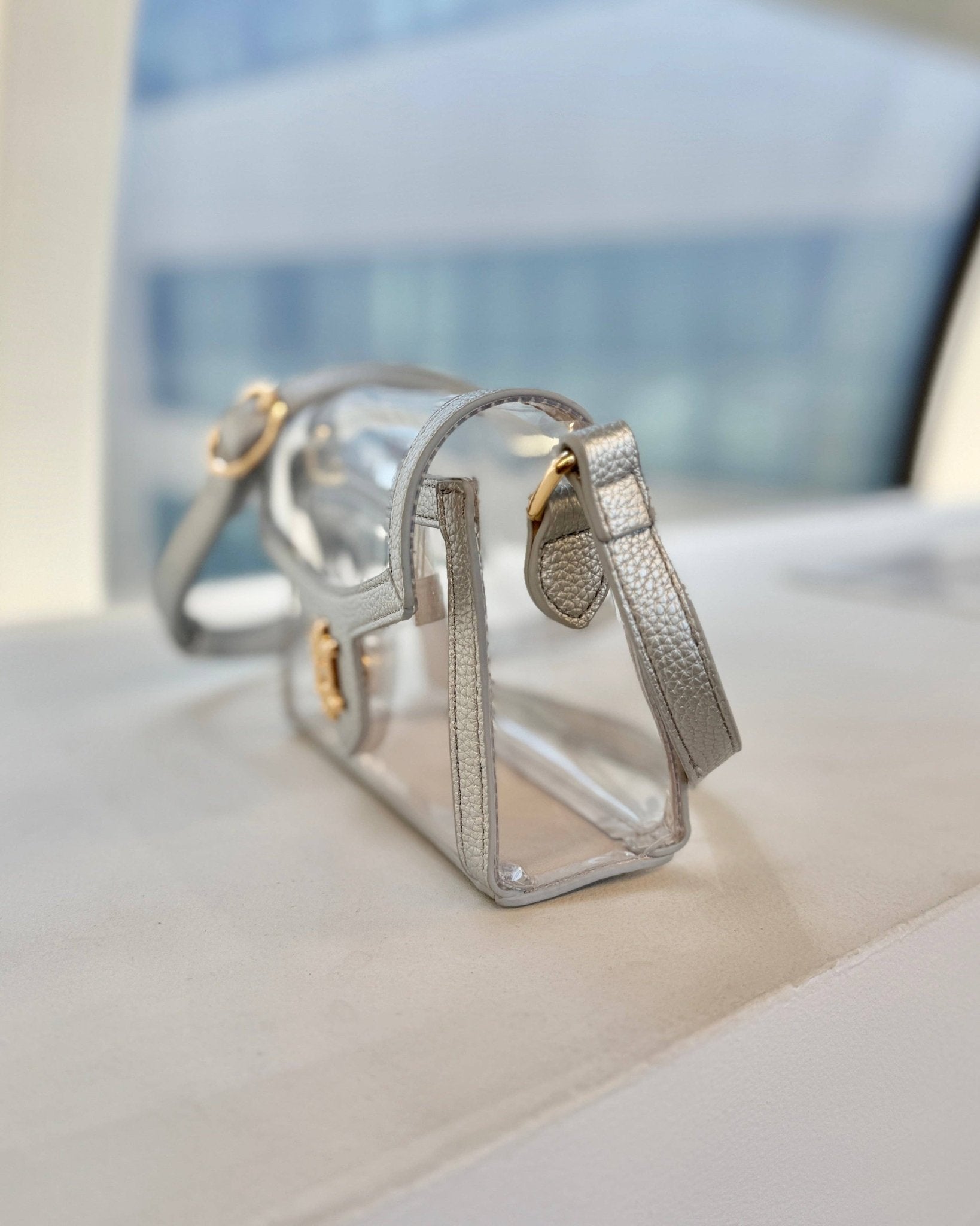Anna Clear Silver Handbag - Jessi Jayne Boutique