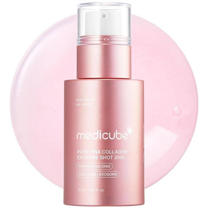 MEDICUBE PDRN Pink Collagen Exosome Shot Serum 2,000 PPM 30ml 1.01 fl.oz - Jessi Jayne Boutique