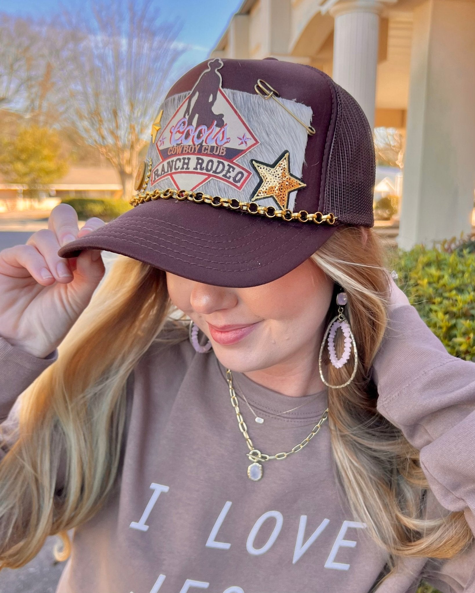Summer Renee Bullet Trucker Hat Coors Cowboy Club Ranch Rodeo - Jessi Jayne Boutique