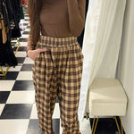 Daily Coffee Plaid Pants - Jessi Jayne Boutique