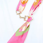 Lana Horsebit Scarf Necklace Pink - Jessi Jayne Boutique