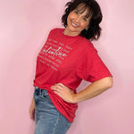 My Valentine Red Graphic Tee - Jessi Jayne Boutique