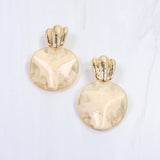 Adley Hammered Drop Earring - Jessi Jayne Boutique
