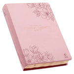 NLT, The Spiritual Growth Bible Faux Leather, Pink Floral - Jessi Jayne Boutique