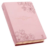 NLT, The Spiritual Growth Bible Faux Leather, Pink Floral - Jessi Jayne Boutique