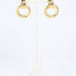 Traci Textured Drop Earring Gold - Jessi Jayne Boutique
