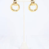 Traci Textured Drop Earring Gold - Jessi Jayne Boutique