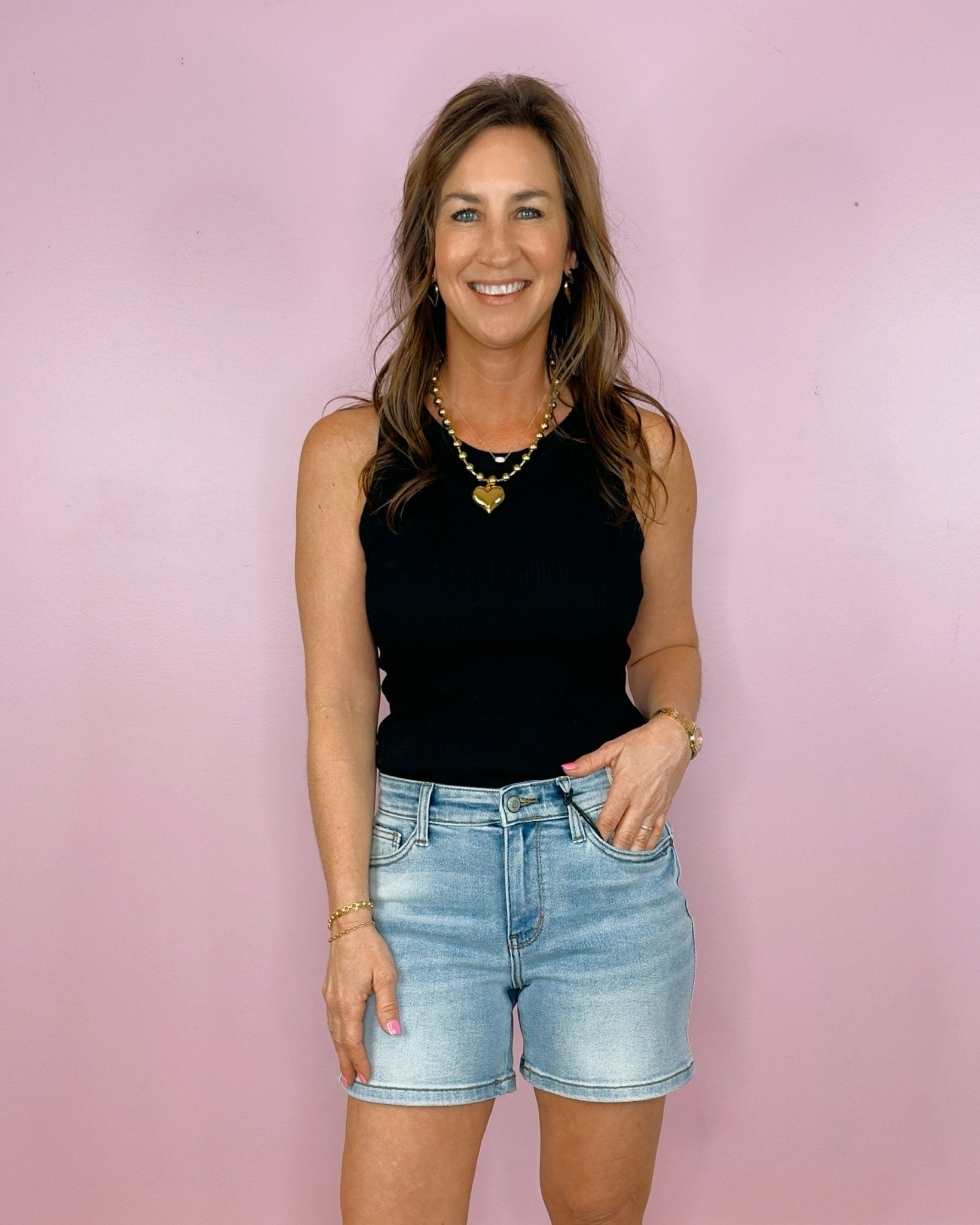 Judy Blue Classic Comfort Denim Shorts - Jessi Jayne Boutique