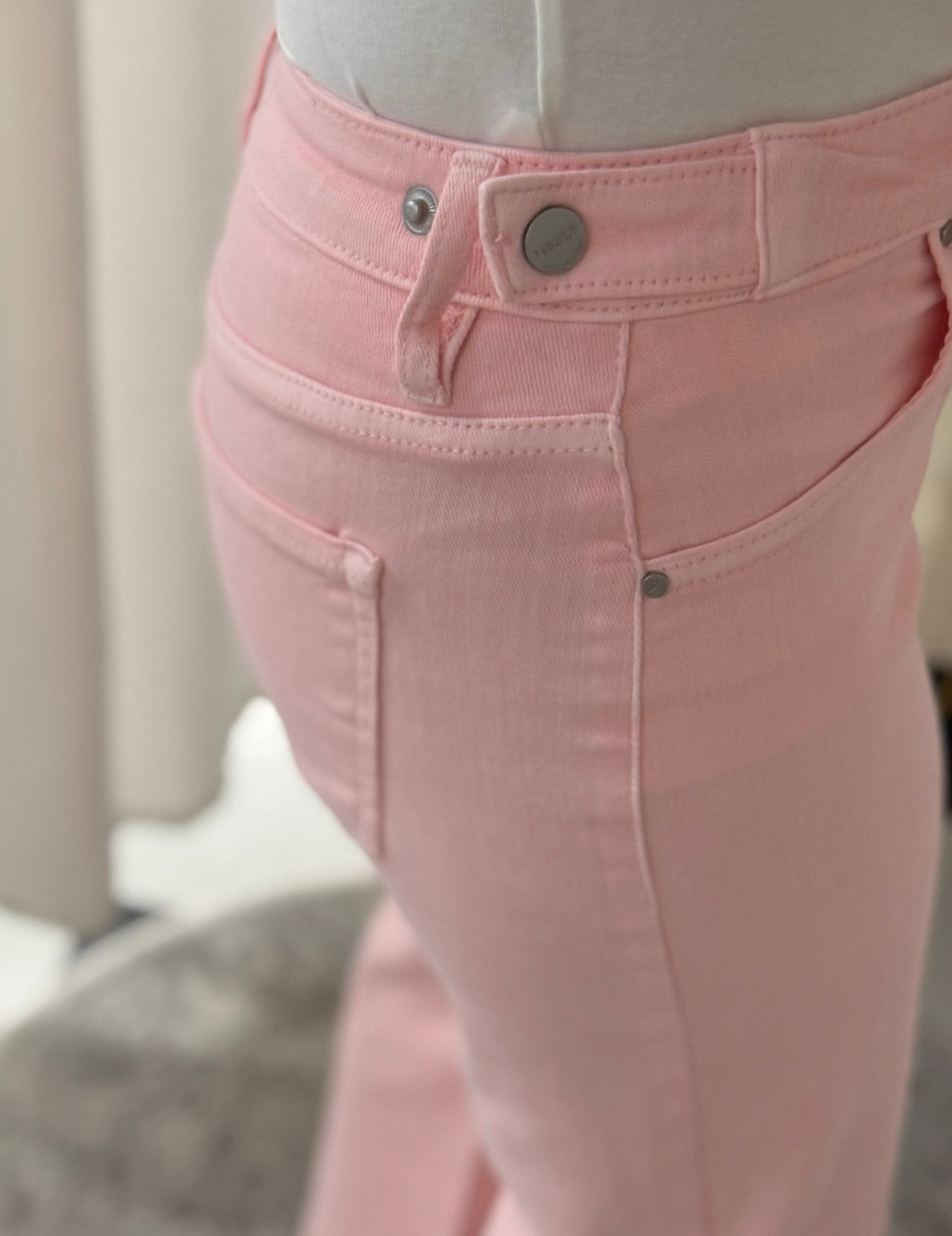 Blush Babe Tummy - Control Wide - Leg Crop Risen Jeans - Jessi Jayne Boutique