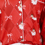 Santa's Signature Bow Ruffle Pajama Set - Jessi Jayne Boutique
