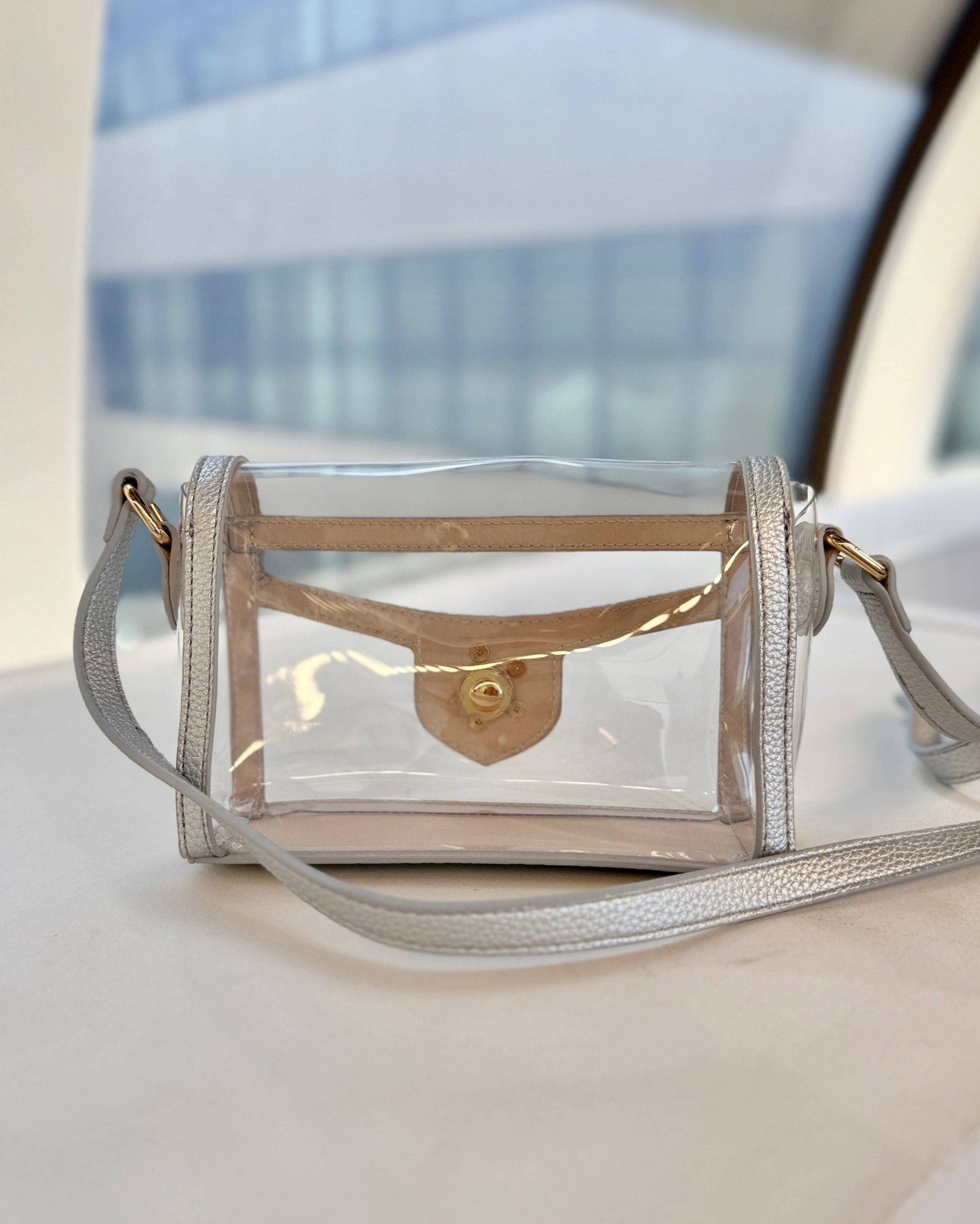 Anna Clear Silver Handbag - Jessi Jayne Boutique