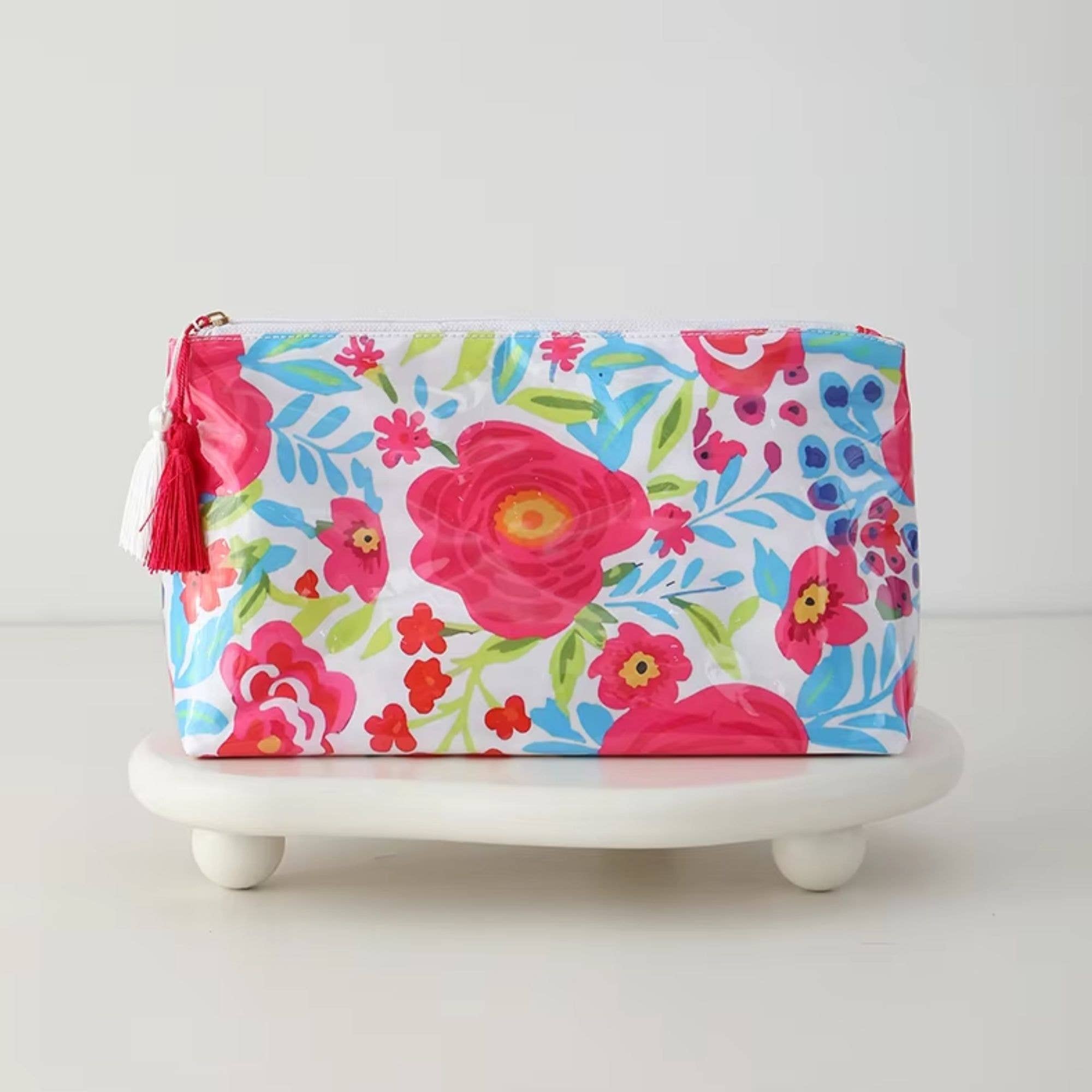 Waterproof Cosmetic Case Make up Bag Tropical Escape - Jessi Jayne Boutique