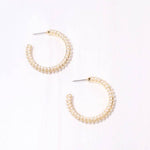 Woodard Pearl Hoop Earring - Jessi Jayne Boutique