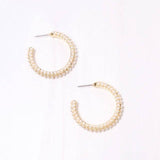 Woodard Pearl Hoop Earring - Jessi Jayne Boutique