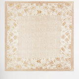 Classic Floral Print Scarf Taupe