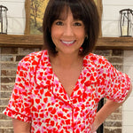 Hearts and Kisses Pajama Shorts Set - Jessi Jayne Boutique