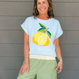 Limoncello Days Sweater Top - Jessi Jayne Boutique