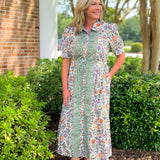 Botanical Tapestry Maxi Dress - Jessi Jayne Boutique
