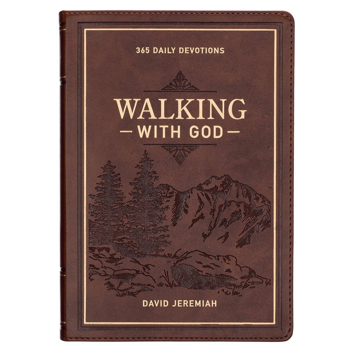 Devotional Walking with God Large Print Faux Leather - Jessi Jayne Boutique