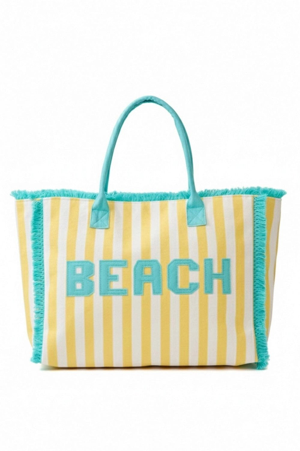 Striped Terry Cloth Beach Tote Bag - Jessi Jayne Boutique
