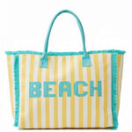 Striped Terry Cloth Beach Tote Bag - Jessi Jayne Boutique