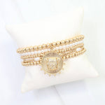 Carmen Coin Beaded Bracelet Set Dog Worn - Jessi Jayne Boutique