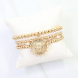 Carmen Coin Beaded Bracelet Set Dog Worn - Jessi Jayne Boutique