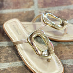 Empress Gold Flat Sandals - Jessi Jayne Boutique