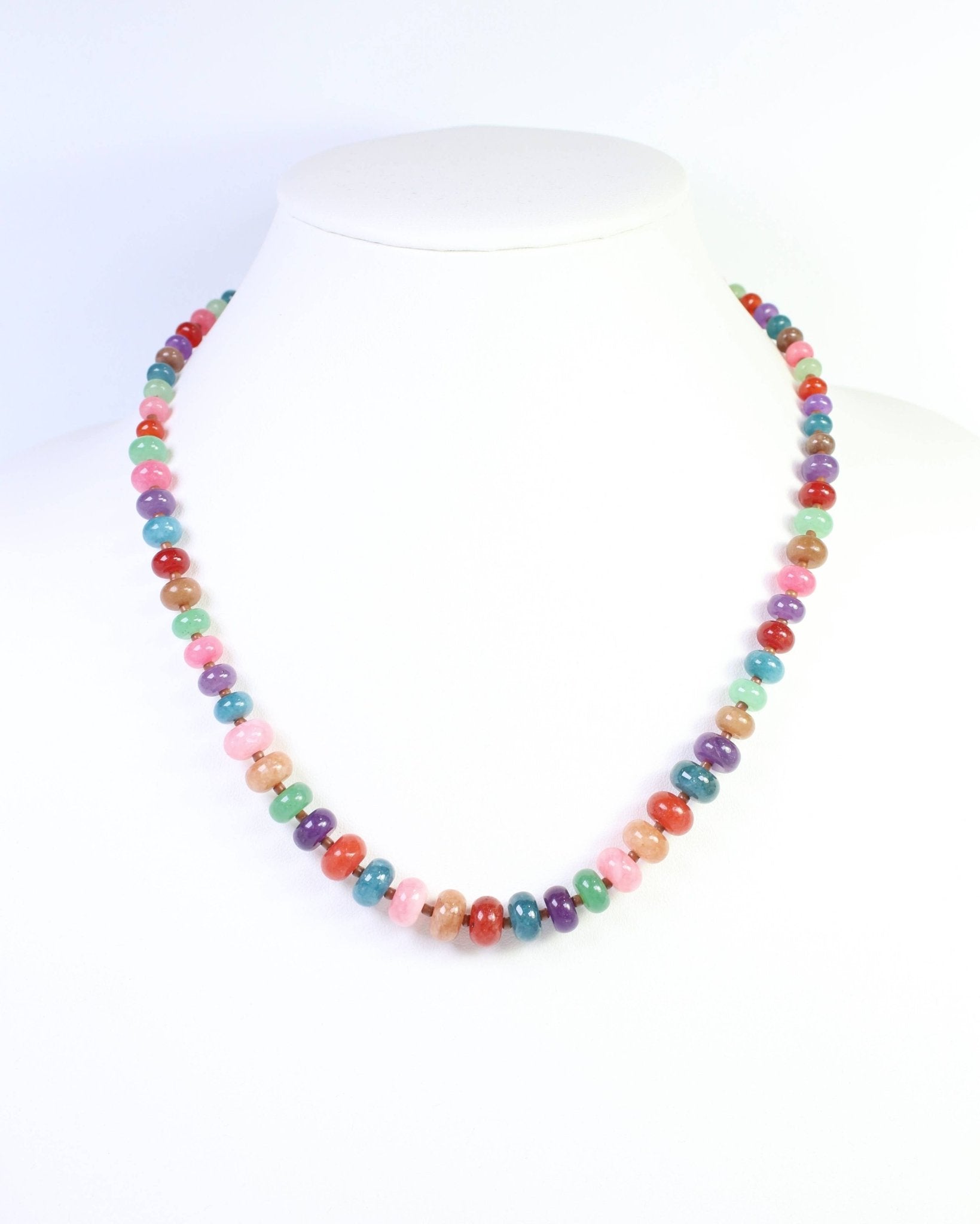 Marcela Dark Multi Stone Beaded Necklace - Jessi Jayne Boutique