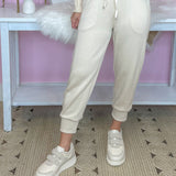 My Biggest Fan Oatmeal Scuba Quarter Zip Hoodie And Jogger Set - Jessi Jayne Boutique