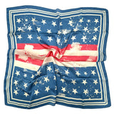 Vintage Star Print Square Scarf