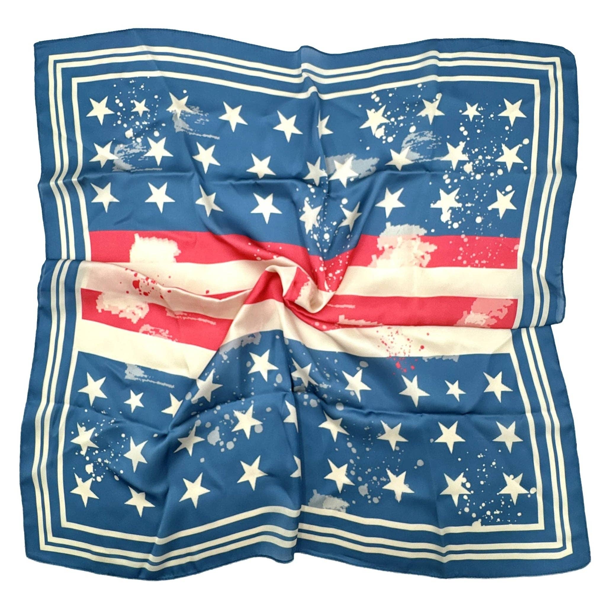 Vintage Star Print Square Scarf - Jessi Jayne Boutique