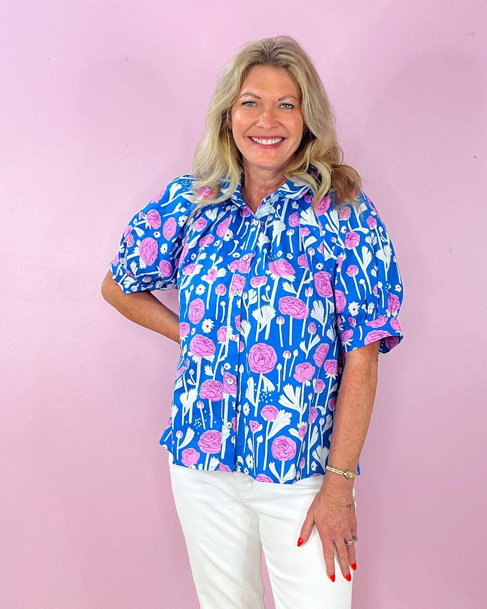 Freshly Picked Floral Button - Up - Jessi Jayne Boutique