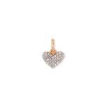 Kendra Scott Ari Heart Pave 18K Rose Gold Charm - Jessi Jayne Boutique