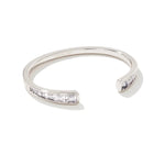 Parker Cuff Silver White Crystal Kendra Scott Bracelet - Jessi Jayne Boutique