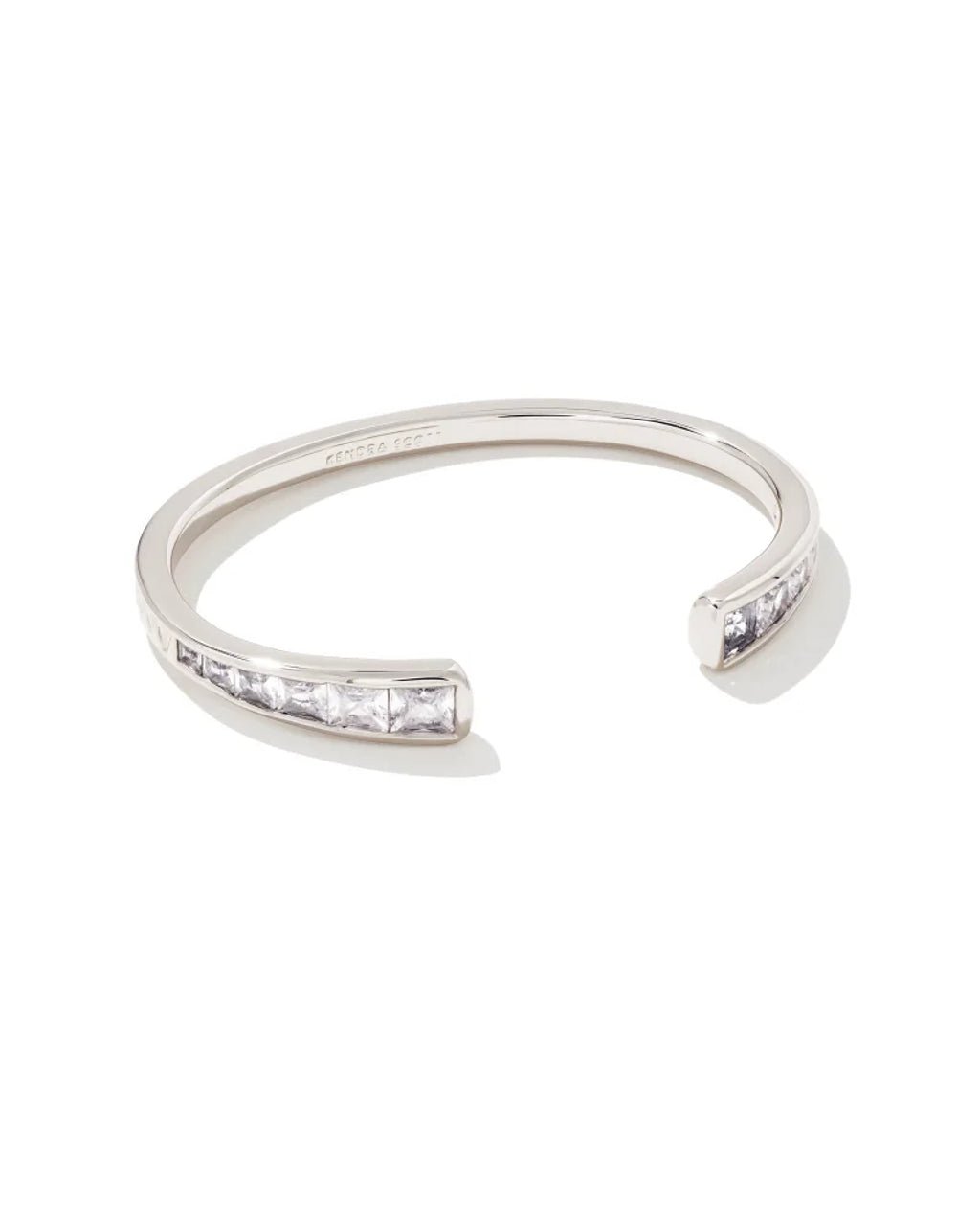 Parker Cuff Silver White Crystal Kendra Scott Bracelet - Jessi Jayne Boutique