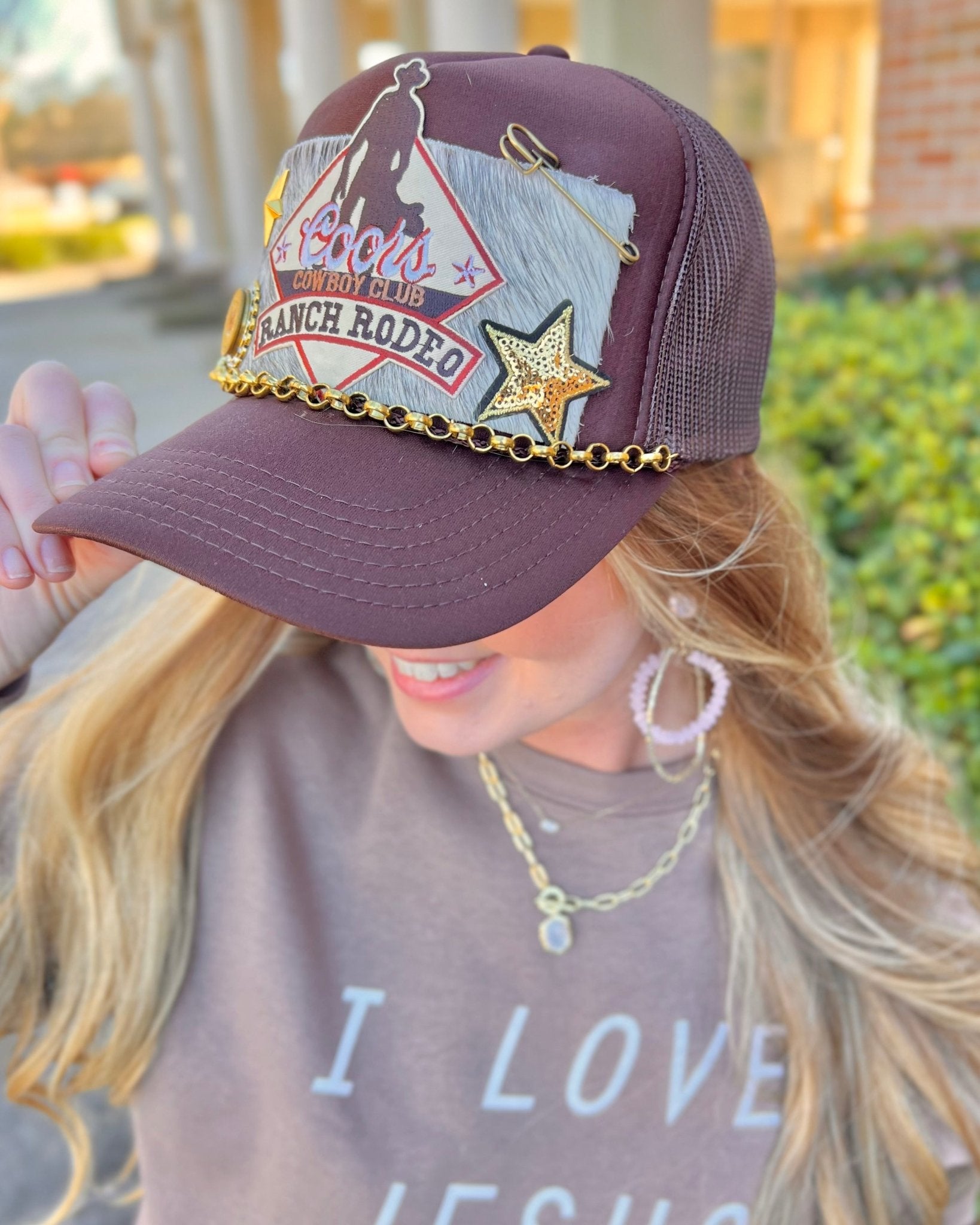 Summer Renee Bullet Trucker Hat Coors Cowboy Club Ranch Rodeo - Jessi Jayne Boutique