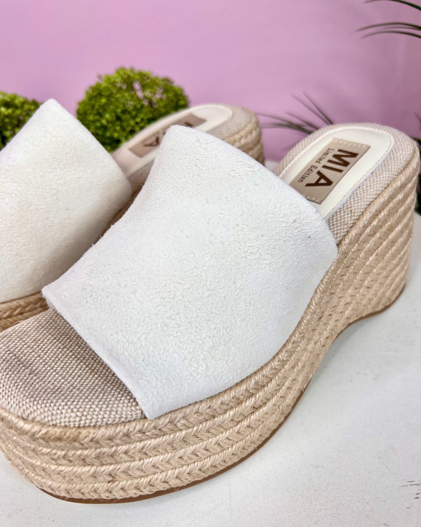 MIA Palma Espadrille Platform Wedge Sandal In Bone - Jessi Jayne Boutique