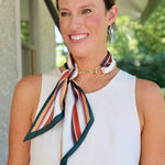 Henley Horsebit Buckle Multi-Color Scarf Necklace - Jessi Jayne Boutique