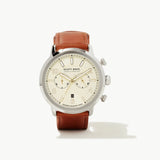 Scott Bros Evan’s 44mm Stainless Steel Field Watch In Ivory - by Kendra Scott - Jessi Jayne Boutique