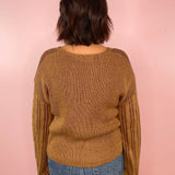 Mocha Even Better Knit Contrast Sweater - Jessi Jayne Boutique