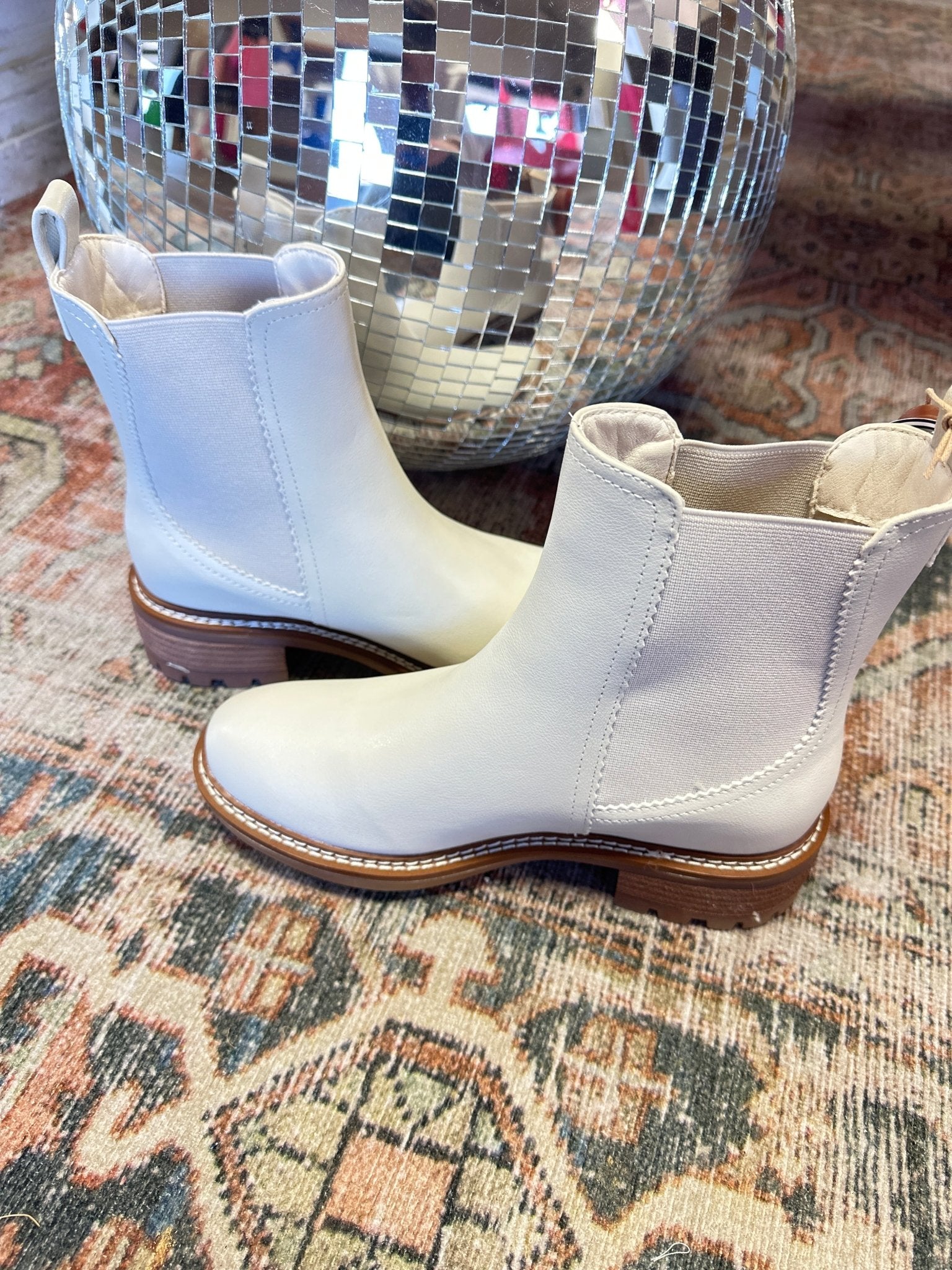 Ecru Mia Parker Chelsea Boots - Jessi Jayne Boutique