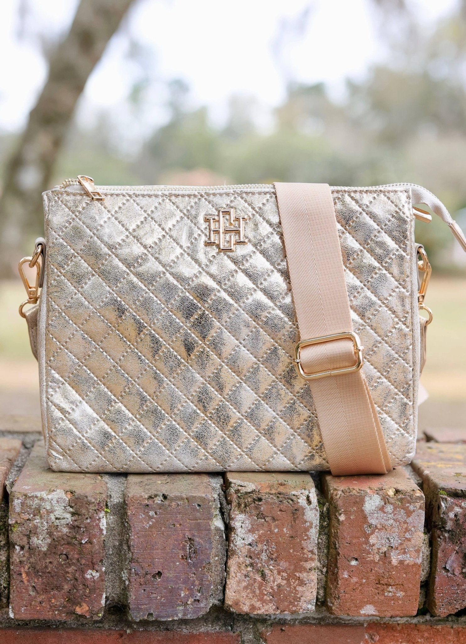 Ariana Champagne Pop Crossbody Bag - Jessi Jayne Boutique