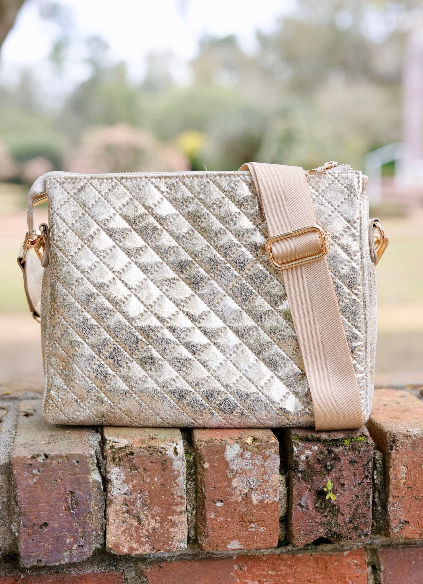 Ariana Champagne Pop Crossbody Bag - Jessi Jayne Boutique