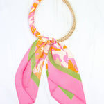 Laya Beaded Scarf Collar Necklace Pink Multi - Jessi Jayne Boutique