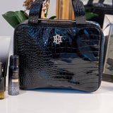 Punta Cana Large Black Patent Case Bag - Jessi Jayne Boutique